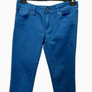 J Crew Jeans Womens 28 Denim Stretch Skinny Turquoise